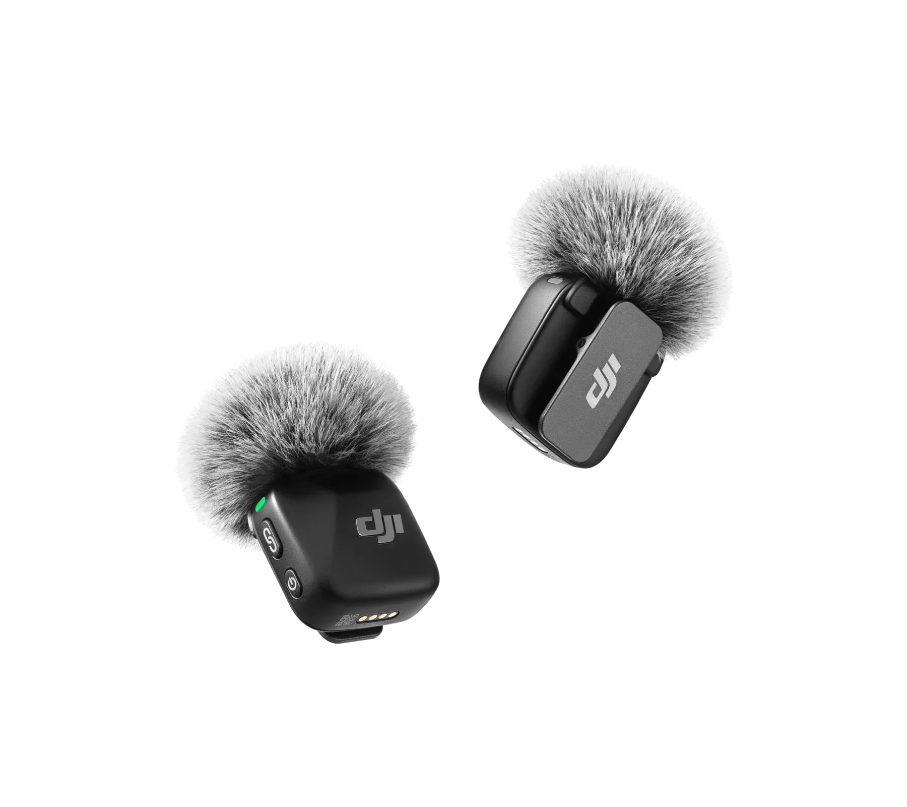 Émetteur DJI Mic Mini avec microphone intégré et fixation magnétique