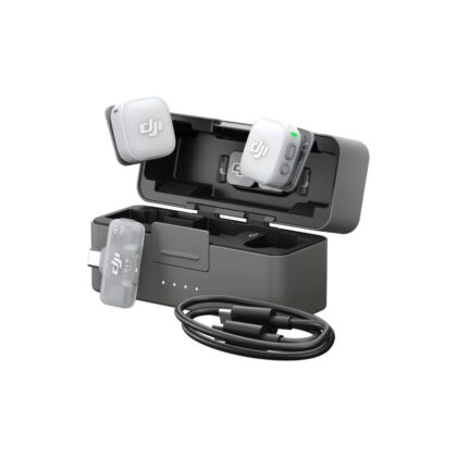DJI Mic mini 2, système de microphone sans fil professionnel avec enregistrement 32-bit Float, réduction intelligente du bruit et compatibilité avec caméras, smartphones et appareils DJI.