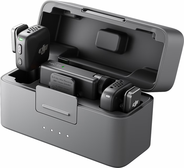 DJI Mic Mini microphone sans fil compact pour caméra, smartphone et création de contenu